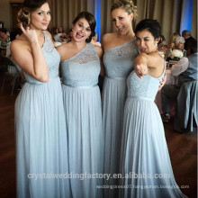 2016 new wholesale prom party dress one shoulder lace Long Bridesmaid Evening Dress CWFB2272